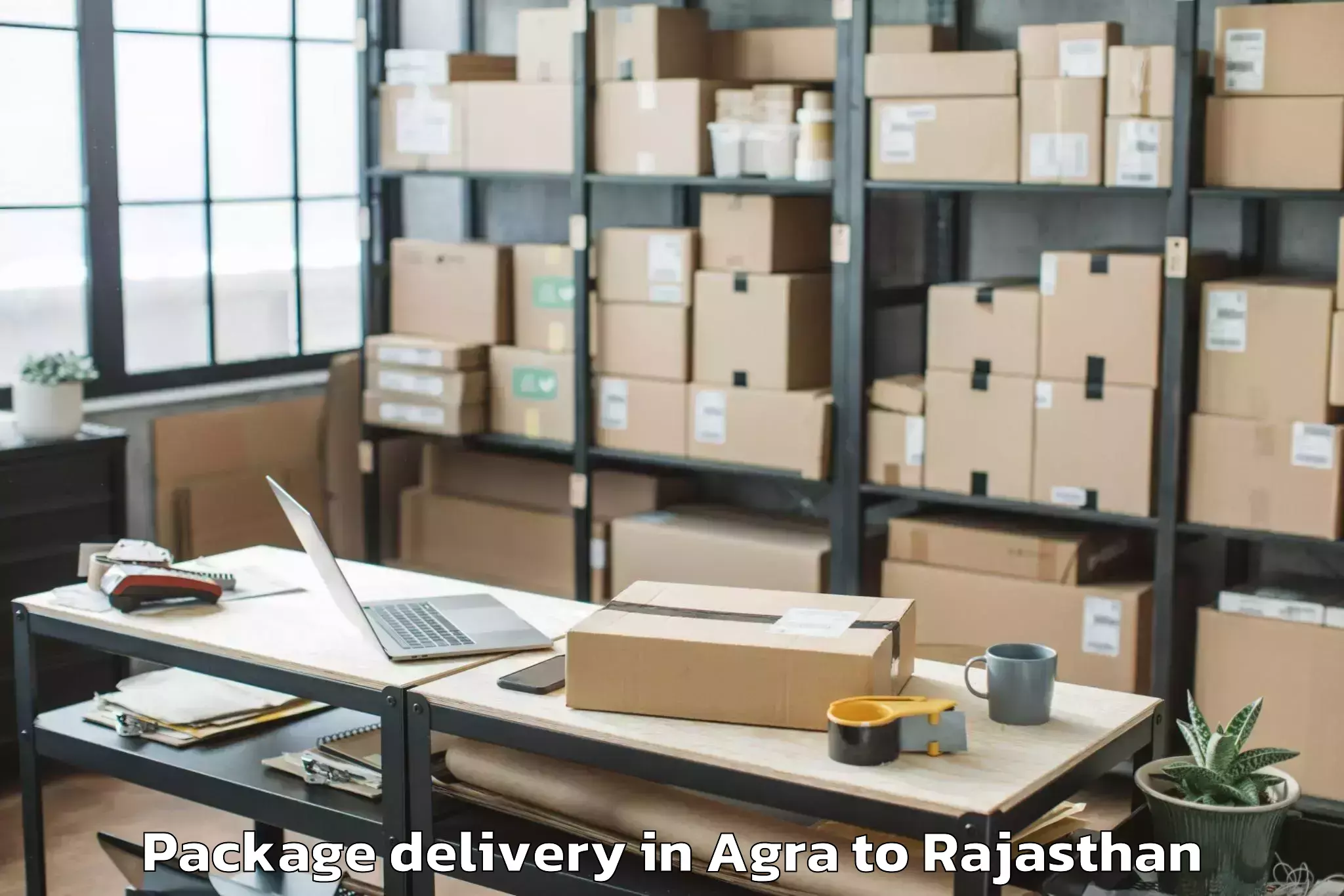 Agra to Jojawar Package Delivery Booking